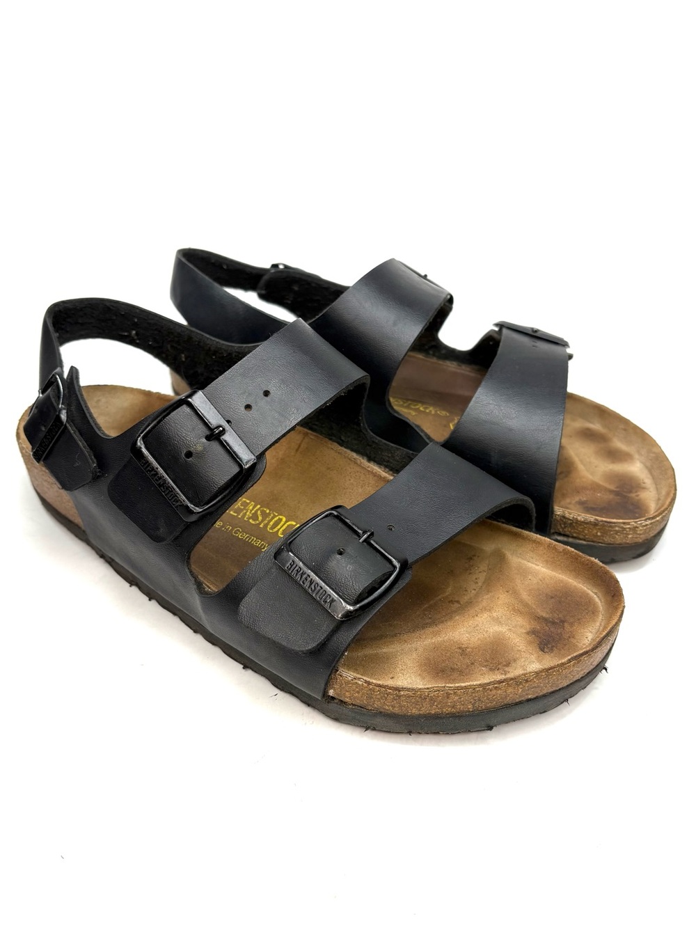 Birkenstock Milano Black Leather Sandals | 40